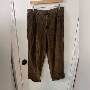 Vintage corduroy brown Eddie Bauer women’s pants size 16 petite #1241